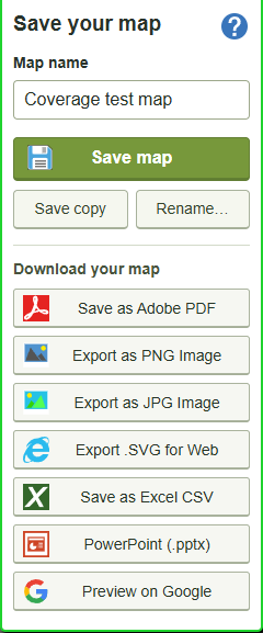 Save, open & keep a separate copy — current GBMaps controls