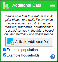 Additional Data: figures in your key — current GBMaps controls