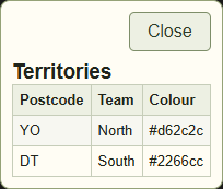 Check the table before sending — GBMaps controls