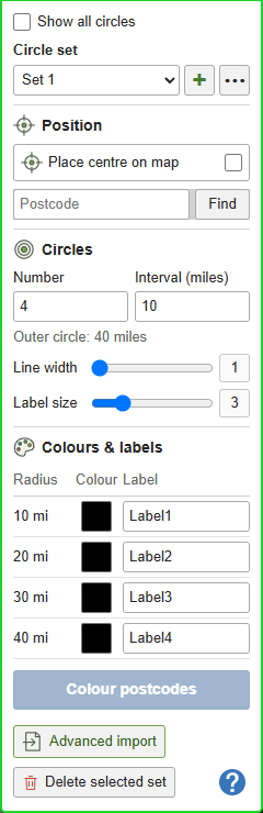 Radial Circles on an ICB map — GBMaps controls