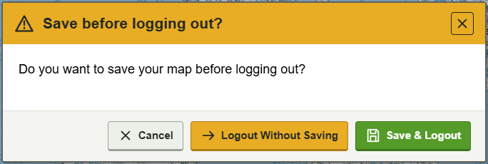 Warnings, confirmations & busy messages — current GBMaps controls