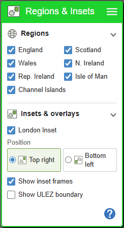 Regions, London & inset maps — current GBMaps controls