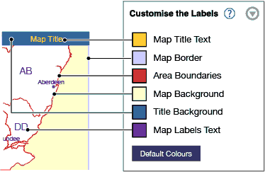 customising labels on a uk map


